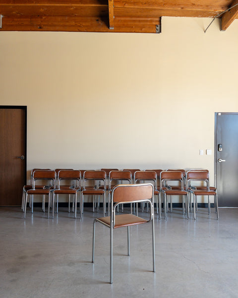 Italian Bauhaus Style Stacking Chairs