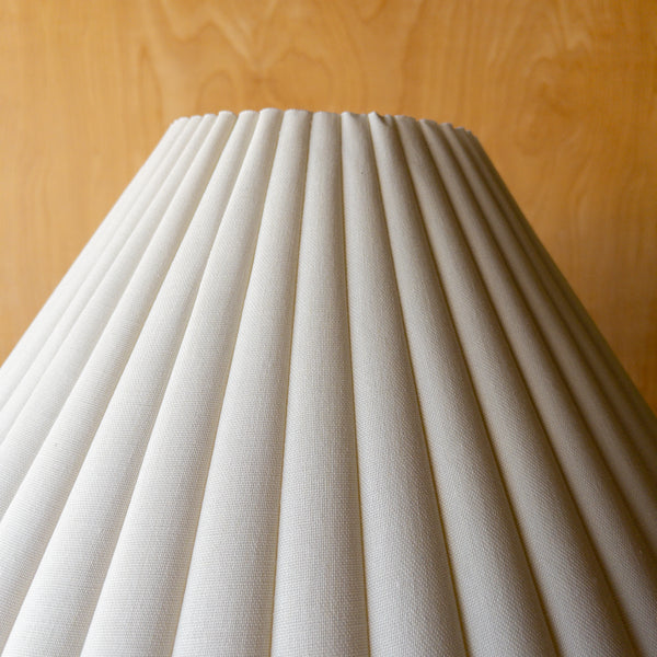 Vintage Floor Lamp with Box Pleat Shade