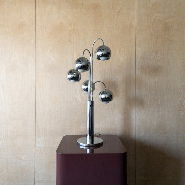 Mid Century Chrome Waterfall Lamp