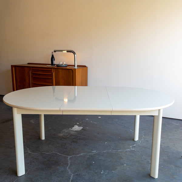 Post Modern Glossy Cream Dining Table