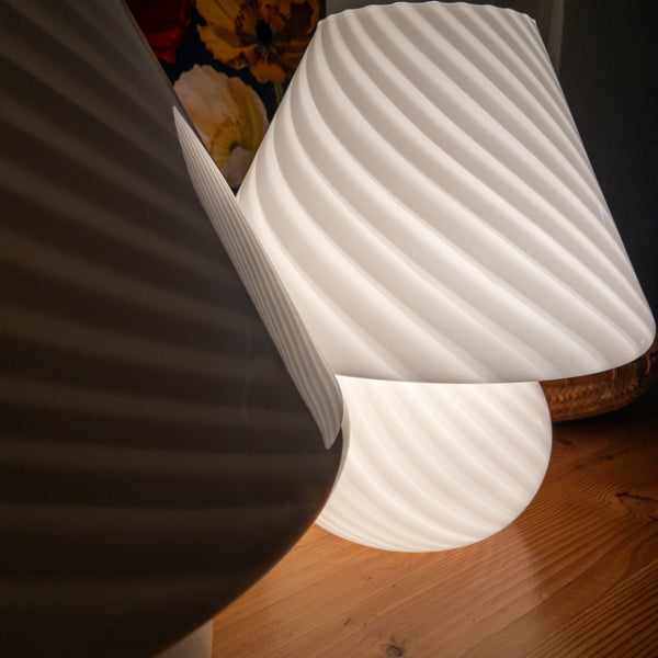 Large Murano Glass Mushroom Lamp