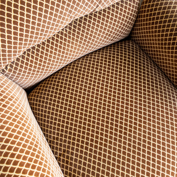 Crushed Velvet Swivel Club Chairs