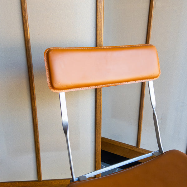 DWR Lina Leather Folding Chairs