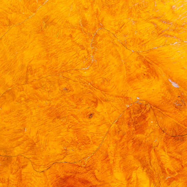 Vintage Burl Wood Parsons Style Coffee Table