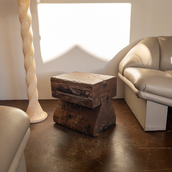 Solid Teak Stool