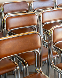 Italian Bauhaus Style Stacking Chairs