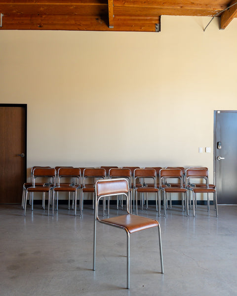 Italian Bauhaus Style Stacking Chairs