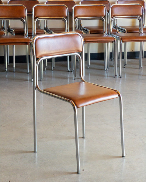 Italian Bauhaus Style Stacking Chairs