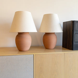 Ralph Lauren Terra Cotta Table Lamps