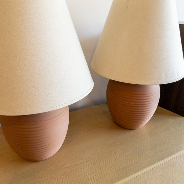 Ralph Lauren Terra Cotta Table Lamps