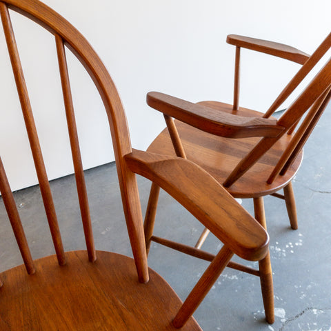 Danish Teak Chairs Designed by Erik Ole Jorgensen for Tarm Stole Møbelfabrik