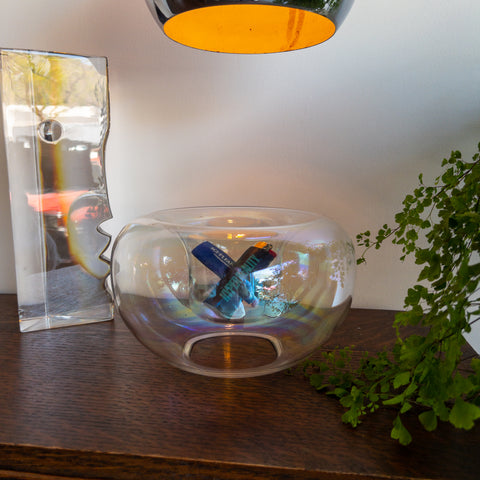 Vintage Iridescent Glass Bowl by Boda Shop Sweden
