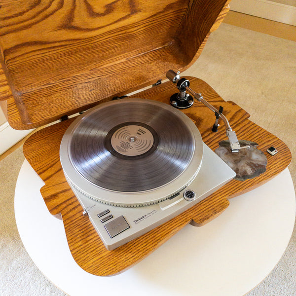 Custom Oak Technics SP-25 Turntable