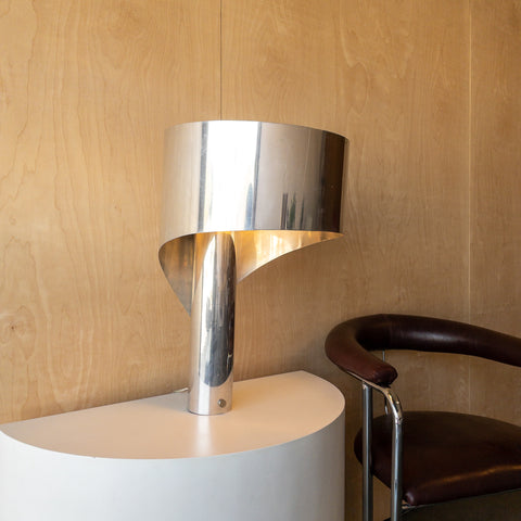 Space Age Bent Metal Table Lamp