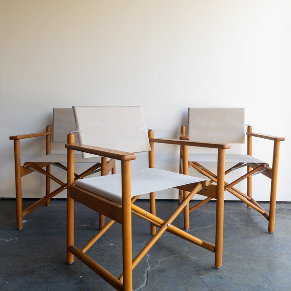 Vintage Safari Chairs with Sunbrella Fabric