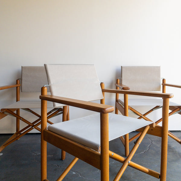 Vintage Safari Chairs with Sunbrella Fabric