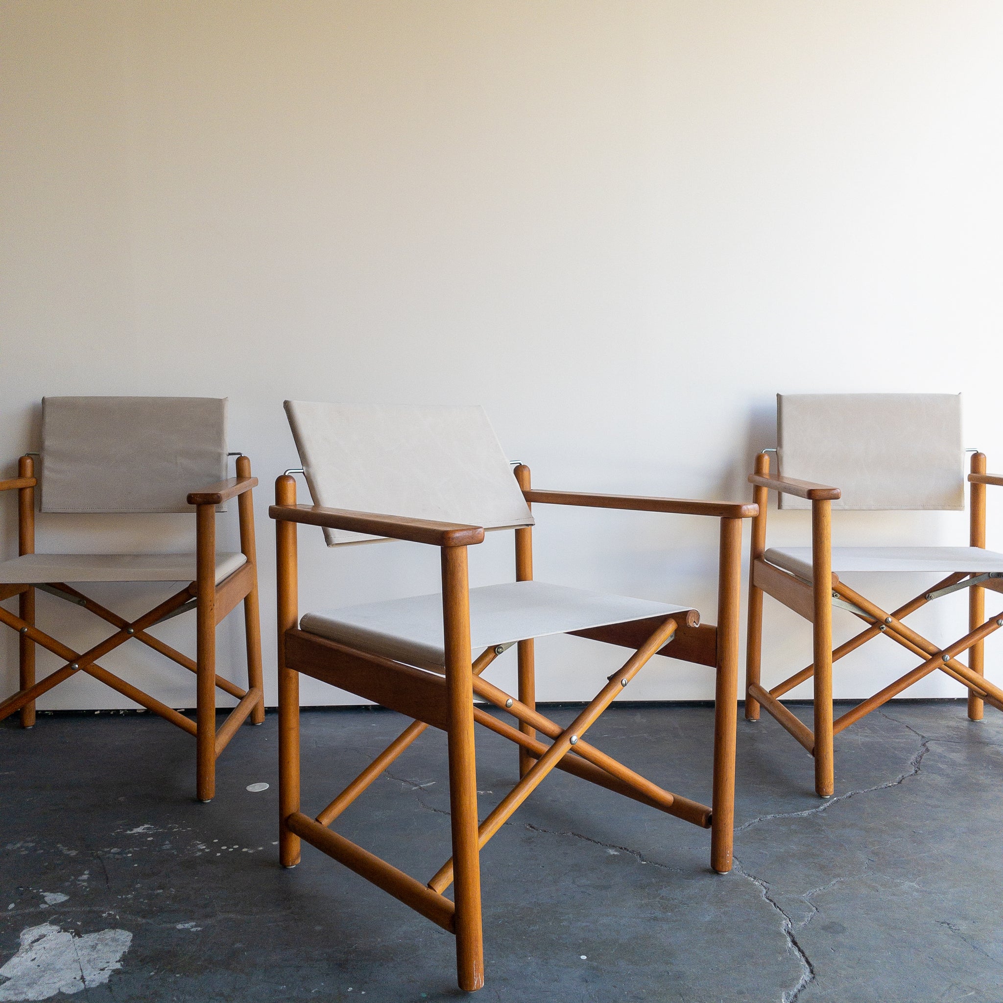 Vintage Safari Chairs with Sunbrella Fabric