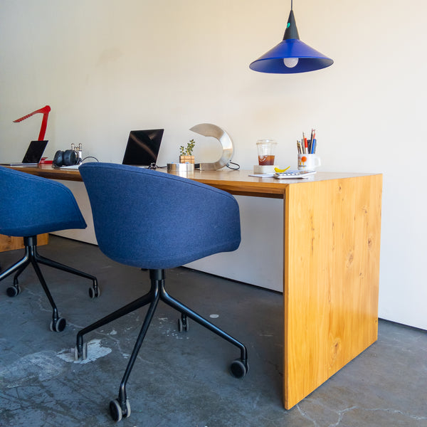 10' Wood Waterfall Desk/Table