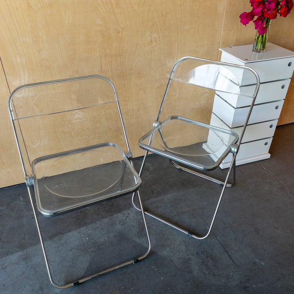 Plia Folding Chairs by Giancarlo Piretti for Castelli