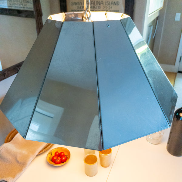 Vintage Brushed Metal Pendant Light