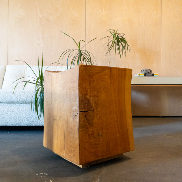 Solid Wood Stump Stools