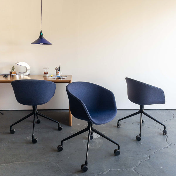 HAY About A Desk Chair in Dark Blue