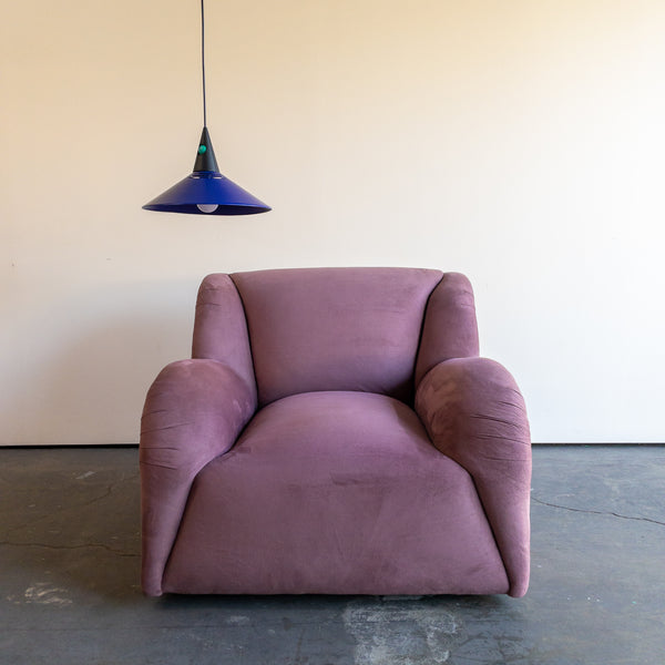 Vintage Chunky Mauve Lounge Chairs