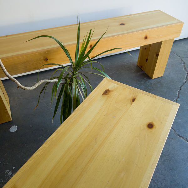 Custom Pine Wood Benches