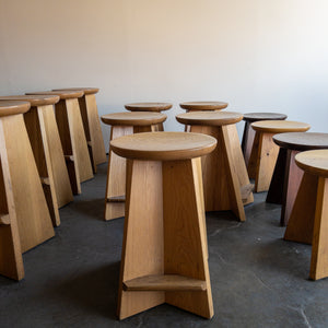 Custom Oak Counter Stools