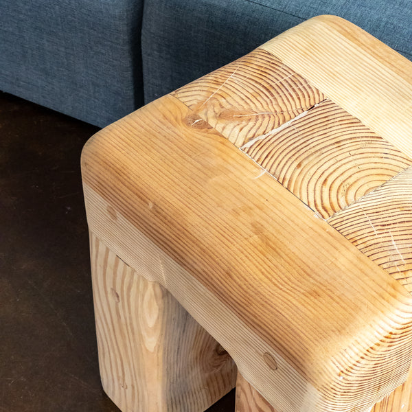 Chunky Raw Douglas Fir Stool