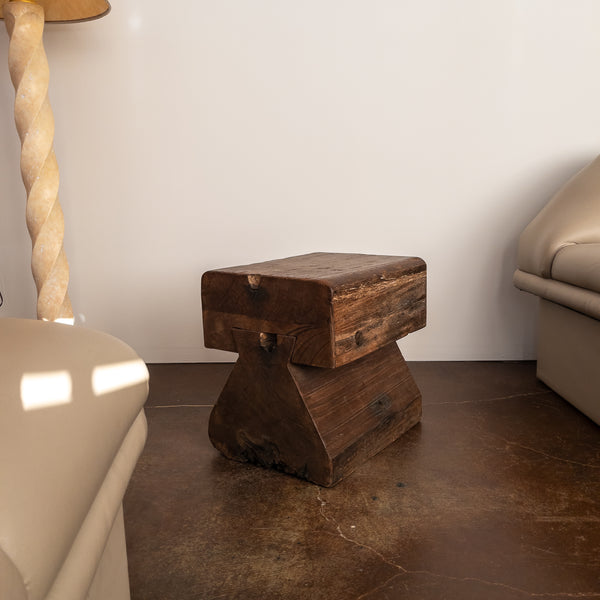 Solid Teak Stool